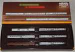 Marklin Mini Club 87846 Atlantic Coast Line, Rf&p, Prr Car Passenger Set - Z. Fixed Price $149.99.