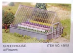 Bachmann 45615 Plasticville Greenhouse With Flowers Kit. Fixed Price $39.95.