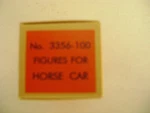 Lionel 3356-100 Black Horses Set Of 9 In Reproduction Box. Fixed Price $19.95.