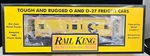 Mth Rail King Trains Chessie Bay Window Caboose #C-3027 Item #30-7713 Boxed Ln. Fixed Price $34.99.