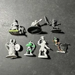 Lot Of 6-7 Warhammer Warmachine Hordes And Other Metal Miniatures B1387. Fixed Price $9.88.