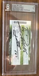 2013 La Liga Game Ticket Lionel Messi And Cristiano Ronaldo Auto Bgs 4 10. Fixed Price $25000.00.
