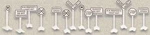 Lionel #6-62180 Scale Railroad Signs (14) New. Fixed Price $9.99.