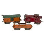 American Flyer Prewar Gauge Train Cars Box 3015 Lumber 4022 Caboose 3017. Fixed Price $79.77.