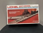 Lionel O-27 Gauge Manual Control Right-hand Switch Track 6-5022. Fixed Price $25.00.