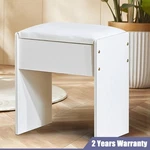 Padded Makeup Vanity Stool Elegant Dressing Chair With Wooden Legs Bench. Fixed Price $31.12.