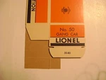 Lionel N0.50 Orange & Blue Gang Car Box W/insert -licensed Reproduction. Fixed Price $8.95.
