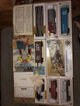 Bachmann Silver Express, Santa Fe Diesel Locomotive, 83 Pc Electric Ho Train Set. Fixed Price $175.00.