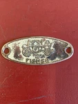 Vintage Metal Body By Fisher Original Columbus Ohio Auld Gm Coach. Fixed Price $19.99.
