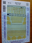 Microscale Decal Ho #87-41 Nkp Diesels 2 Sheets. Fixed Price $11.50.