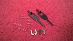 #2 Lionel Post War Timken Truck- X2 487-20 Coupler Lock Link, Springs & Clip. Fixed Price $6.95.
