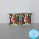 Miniature Merry Christmas Pillows Dollhouse Diggs 1:12 Scale Victorian Girl. Fixed Price $10.00.