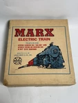 Antique Marx Stream Line Steam Type Electrical Train 8 Piece Set Box. Fixed Price $75.00.