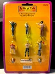 Rail King Mth 30-110578 Scale Outdoor People 6-PIECE Figure Set Accessories. Fixed Price $24.98.