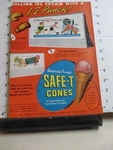 Magazine 1946 Safe-t-cones Ice Cream Dairy Billboard Road Signs. Fixed Price $50.00.