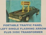 Miniatronics 825L101 Portable Flashing Left Traffic Arrow. Fixed Price $45.32.