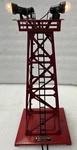 Lionel No. 395 Red Post War Floodlight Tower Gauge See Ad. Fixed Price $44.00.