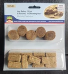 Jtt Scenery 95583 Hay Bales Round & Rectangle 21 Pieces Scale Diorama Farm Nip. Fixed Price $7.56.