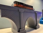 O-scale Arch Stone Viaduct Bridge Semi-assembled Kit. Fixed Price $99.99.