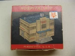 Plasticville Usa Gauge Vintage 1950S 1960S Hospital Hs 6, Pieces, Box. Fixed Price $32.00.