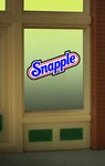 Snapple Neon Window Sign -can Be Trimmed As Small .9" X .5" O/ho Scale. Fixed Price $16.29.