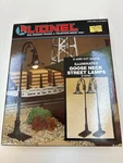 Lionel 6-12742 Goose Neck Street Lamps Illuminated O27 Gauge Nos Open Box. Fixed Price $39.95.