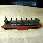 Ho Scale Timber Line Saw Mill Log Car With Dump #2 As Pictured. Fixed Price $9.00.