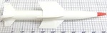 Lionel 6650-80 Solid White Rocket Missile With Red Tip (12). Fixed Price $42.00.