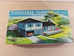 Plasticville 1908-198 O&s Scale Split Level House Kit Turquoise Windows 1959. Fixed Price $14.99.