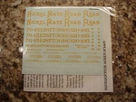 Nickel Plate Road (nkp) Berkshire Steam Locomotive Decals, O-scale. Fixed Price $19.99.