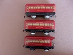 Prewar Marx Gauge Pullman Train Cars Bogota / Montclair Observation. Fixed Price $59.00.