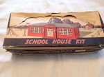 Bachman Bros. Plasticville School House Kit -4, 1950'S Original Box. Fixed Price $45.00.
