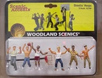 Scale Basketball Players Woodland Scenics Train People #2760 Shooting Hoops. Fixed Price $25.49.