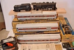 Rare American Flyer K5418T - Black Diamond Steam Passenger Set C7+ Complete. Fixed Price $924.95.