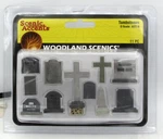 Woodland Scenics A2726 Tombstones (o Scale) Cemetery Scenery Gravestones Terrain. Fixed Price $29.99.
