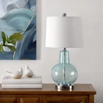 Lighting Collection Atlas Blue Crackle/ Grey Shade 24-INCH Bedroom Livi.... Fixed Price $69.32.