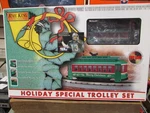 Mth 30-4028-0 Holiday Special Trolley Train Set Mib Sh. Fixed Price $125.00.