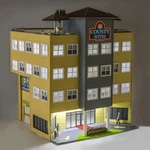 Menards County Suites Inn Hotel Train Layout Building Lighted Led Gauge. Fixed Price $209.00.