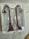 King No. 59 Maroon Street Lamps MT-1030 Railroad Accessories. Fixed Price $24.95.