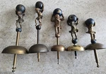 Dutch Clock Atlas Figures With Bells Brass Vintage. Fixed Price $79.99.
