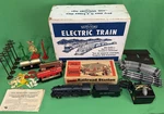 Marx Happi-time Electric Train Set Nyc #400 Steam Loco, Tin Cars Station Track. Fixed Price $249.00.