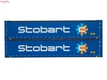 Dapol 45FT Curtainside Container Set (2) Stobart Oo Gauge !!. Fixed Price $24.52.
