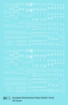 K4 Ho Scale Decals White Gondola Dimensional Data Set Gothic Font. Fixed Price $8.15.