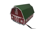 Mth Rail King 30-90407 Red Barn Green Roof Gauge Layout Building. Fixed Price $75.00.