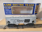 Vintage 1995 K-line K-90008 Penn Central Flexi-flo 2 Bay Covered Hopper Car Ob. Fixed Price $14.99.