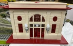 Lionel 6-34115 Illuminated Station (cream & Red) Some Display Time. Fixed Price $249.00.