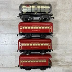 Marx Prewar Gauge Tin Litho Lighted Observation Pullman Bogota Car Lot. Fixed Price $52.50.
