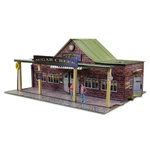 Bk 4317 1:43 Scale "train Station" Photo Real Building Kit Tracks. Fixed Price $22.49.