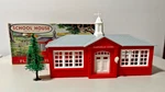 Vintage Plasticville, U.s.a. School House 1608-100 With Box. Fixed Price $19.95.