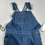 New Vtg Craftsman Teflon Blue Denim Bib Overall 38X 30 Zipper Fly 2 Pocket. Fixed Price $31.99.